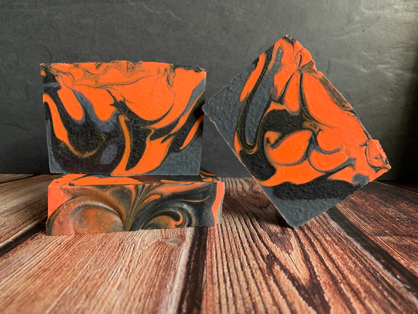 craft beer soap for him handmade in texas with hop to be square craft beer from hop & sting brewing company grapevine texas craft brewery orange black and navy soap for him spunkndisorderly