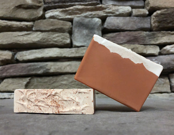 pumpkin spice latte inspired craft beer soap handmade in indiana with pumpkin seed oil and pumpkin milkshake beer from 450 north brewing company spunkndisorderly craft beer soaps
