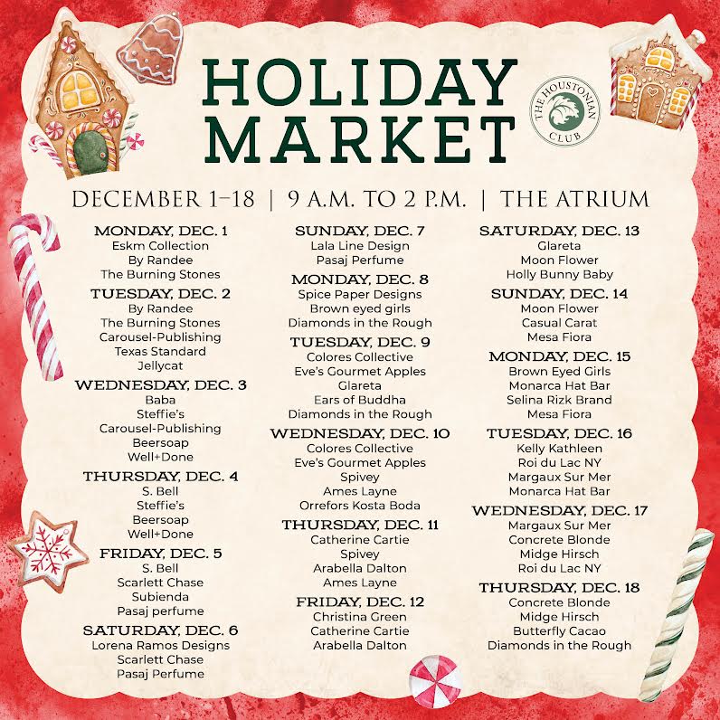It’s Time for the Holiday Market at The Houstonian