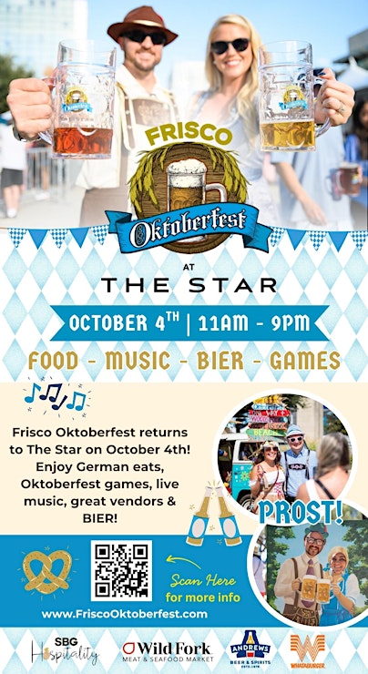 Find Us at Frisco Oktoberfest at The Star 2025