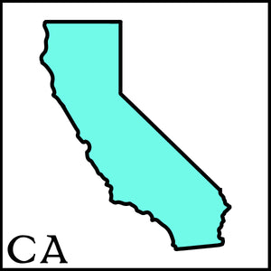 California state outline CA 