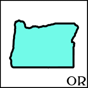 Oregon state outline OR postal abbreviation Handmade beer soap made with craft beer from Oregon craft breweries and cideries
