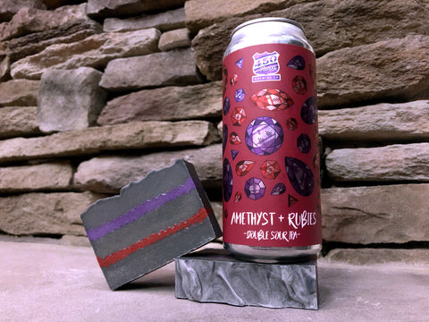 Amethyst and Rubies Beer Soap - Spunk N Disorderly Soaps