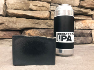 Illinois beer soap handcrafted with fresh IPA India pale ale beer from Hubbards cave brewery Illinois craft brewery black beer soap for him with activated charcoal cold process beer soap for sale by spunkndisorderly craft beer soaps