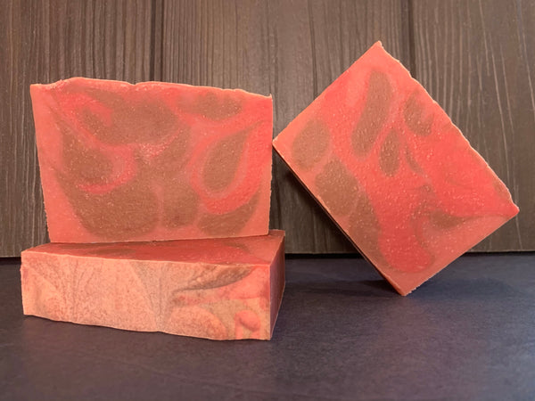 shades of red craft beer soap handmade in texas with cougar paw red ale from 8th wonder brewery Houston texas craft brewery spunkndisorderly beer soaps texas beer soap