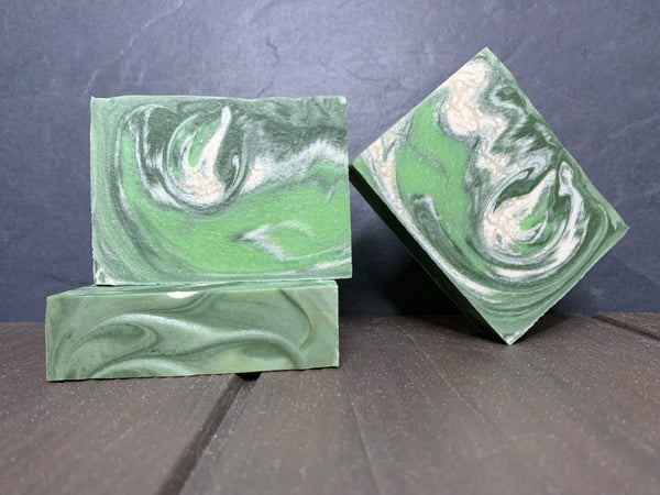 white and green beer soap for him handmade with el gose Colorado craft beer from Avery brewing company in boulder Colorado craft brewery green and white beer soap for him by spunkndisorderly craft beer soap cold process beer soap for him