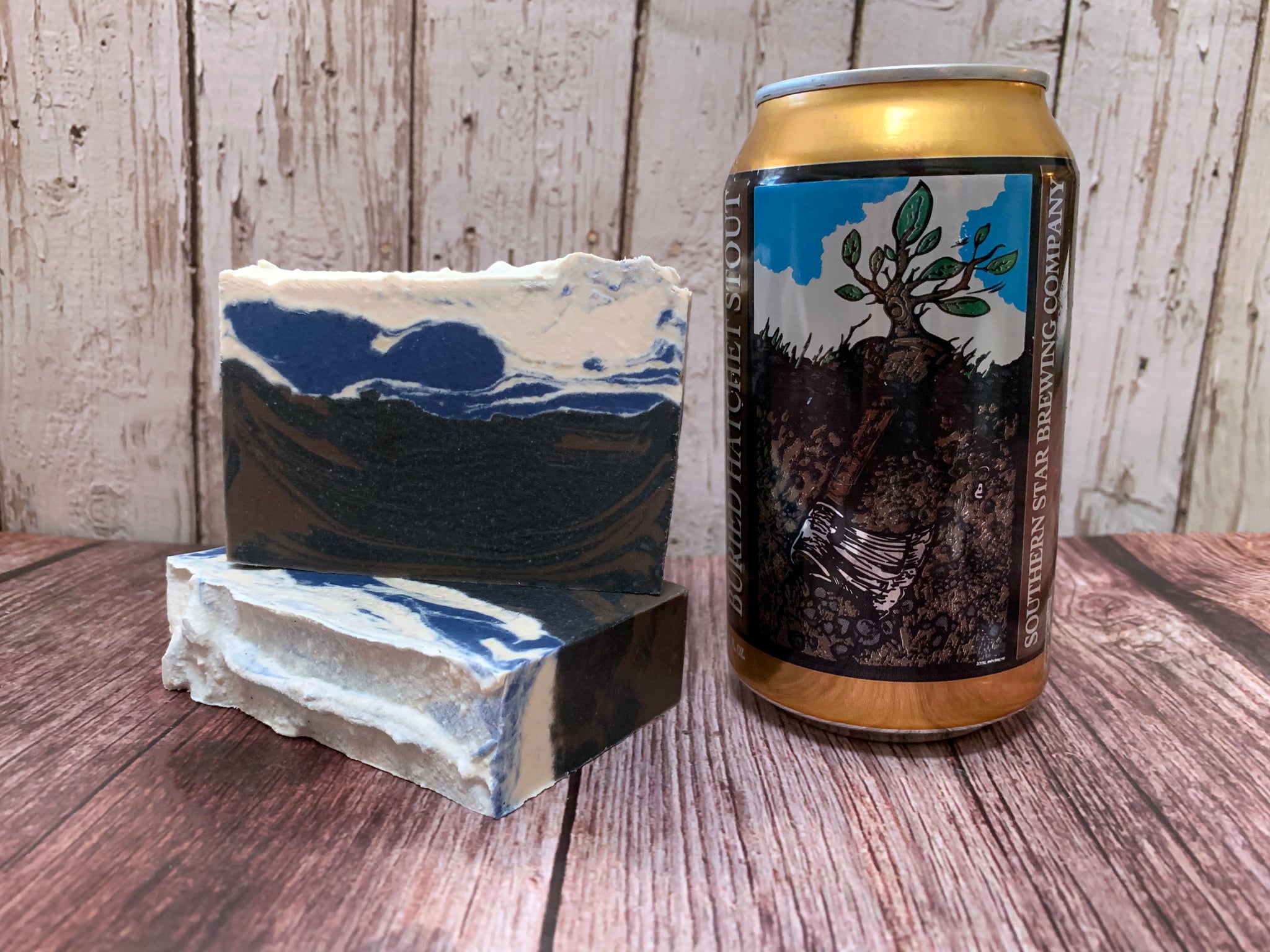 craft beer soap for him with activated charcoal made with buried hatchet stout craft beer from southern star brewing company conroe texas craft brewery spunkndisorderly soaps 