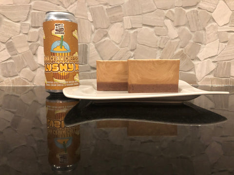 craft beer soap handmade with banana cream cheesecake slushy xl beer from 450 north brewing company pie soap with apricot seed powder crust spunkndisorderly