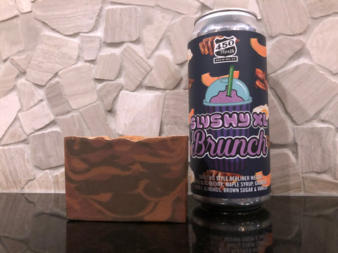 craft beer soap handmade with brunch slushy xl beer from 450 north brewing company Columbus indiana brown beer soap spunkndisorderly craft beer soaps