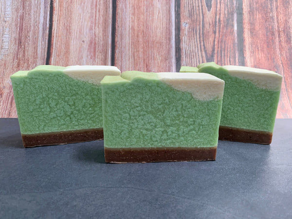 key lime pie craft beer soap handmade with key lime pie sour ale from prairie artisan ales mcalester Oklahoma craft brewery key lime pie exfoliating beer soap for him spunkndisorderly artisan cold process soap
