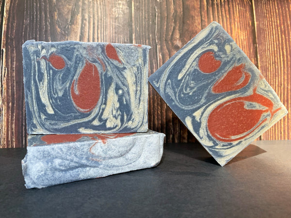 red white and blue beer soap American beer soap handmade in Texas with 1980 kölsch craft beer from no label brewing company Katy Texas craft brewery craft beer soap for him with activated charcoal spunkndisorderly craft beer soap Texas beer soap Houston beer soap