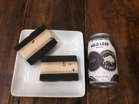 Cookies and Cream Stout Beer Soap - Spunk N Disorderly Soaps