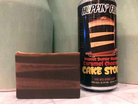Peanut Butter Hazelnut Caramel Chocolate Cake Stout Beer Soap - Spunk N Disorderly Soaps