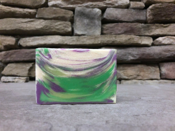Wisconsin beer soap handmade with beer from untitled art brewery Wisconsin craft brewery green purple and white beer soap for him gulf coast inspired beer soap for him with oceanic and beauty notes spunkndisorderly craft beer soap
